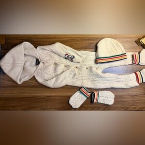 Hudson's Bay Company 4 pc Cashmere Infant set 6-12 months -almost new
